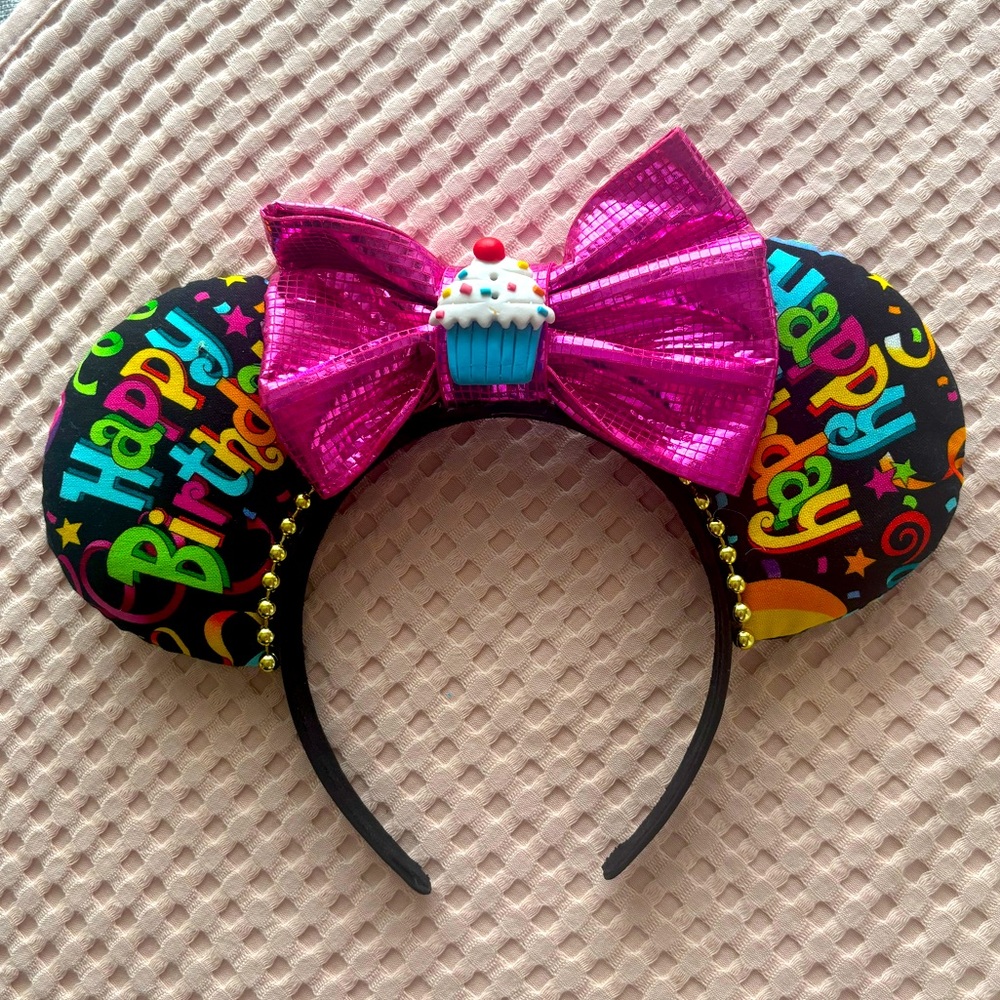 Disney Mickey EARS Birthday headband HANDMADE